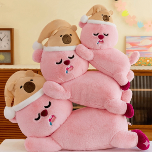 Hải Ly Loopy Nằm Đội Mũ Capybara
